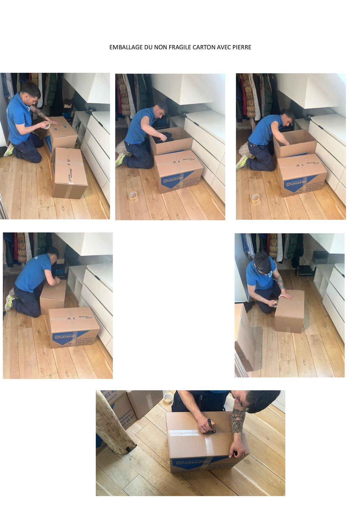 GB12-Duhamel Déménagement - Emballage du non-fragile en carton.